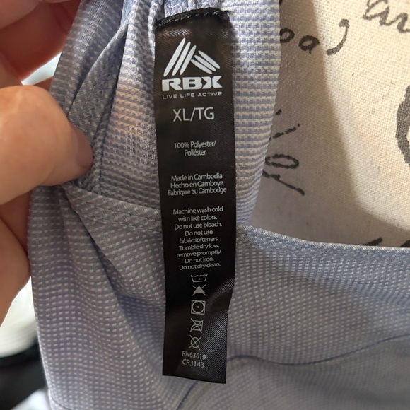 Women's Light Periwinkle XL Athletic Top by RBX NWOT - Picture 2 of 4
